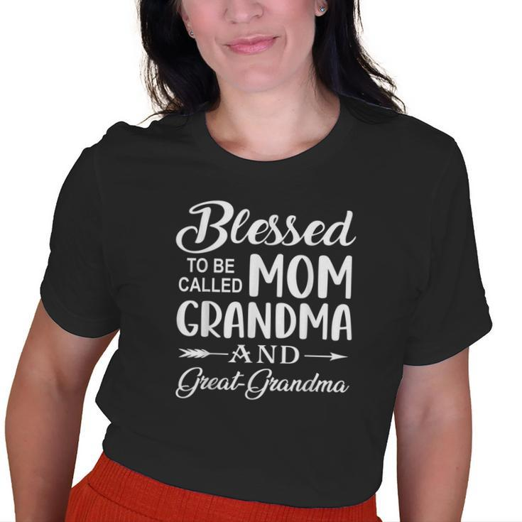 Blessed To Be Called Mom Grandma Greatgrandma Old Women T-shirt