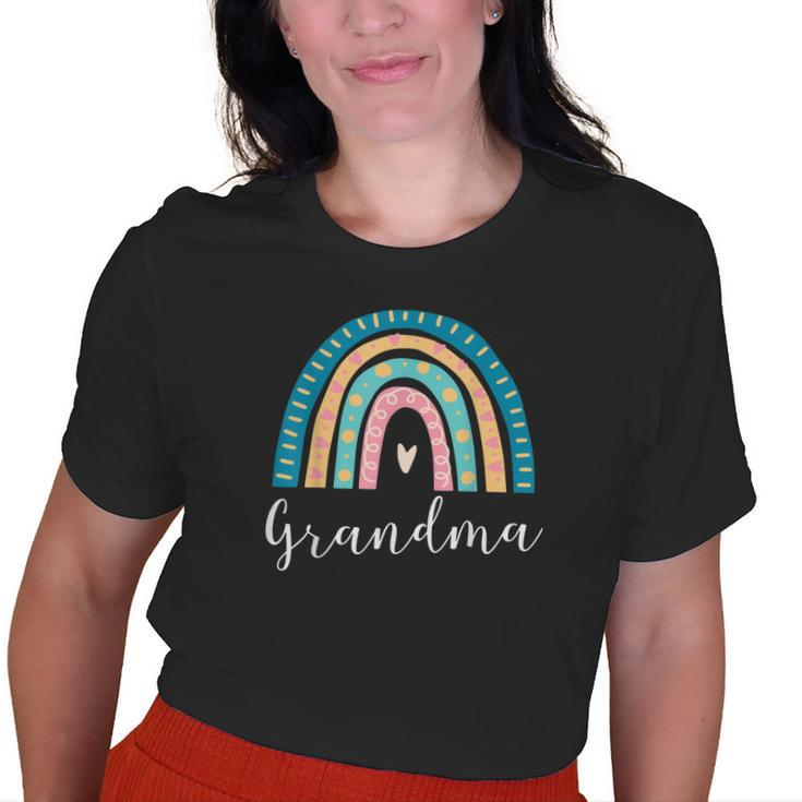 Grandma Rainbow Family Matching Birthday Old Women T-shirt