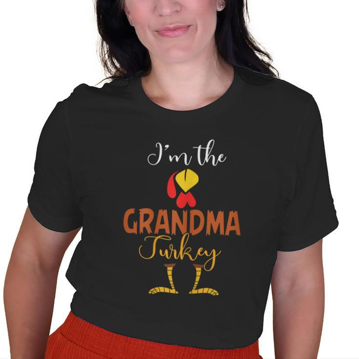 Im The Grandma Turkey Costume Mom Thanksgiving Old Women T-shirt