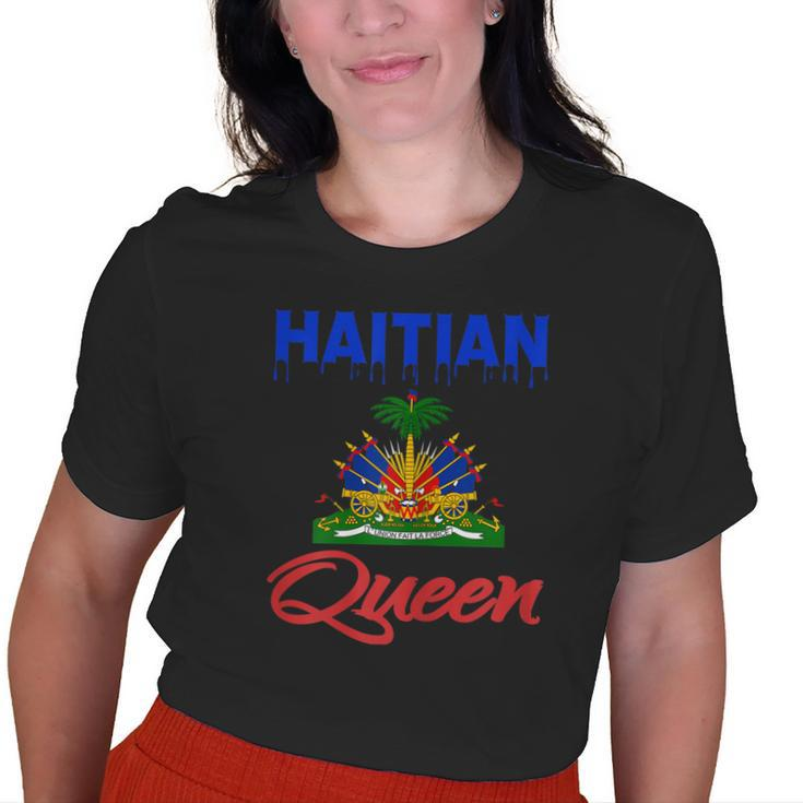 Haitian Queen Dripping Women Perfect Haiti Crown Flag Old Women T-shirt