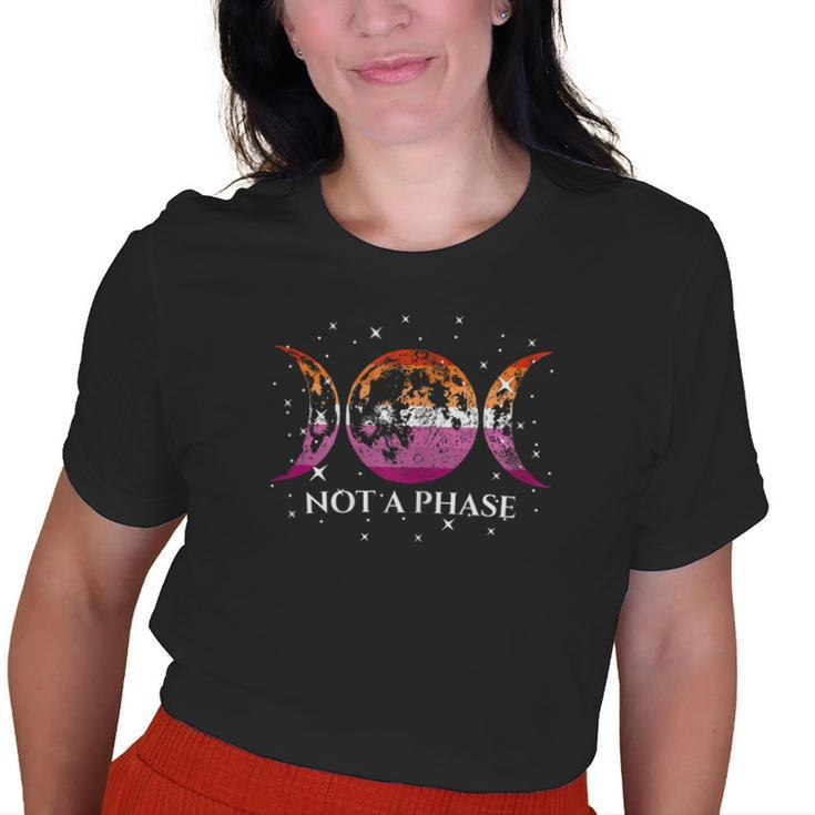 Lesbian Pride Flag Not A Phase Old Women T-shirt