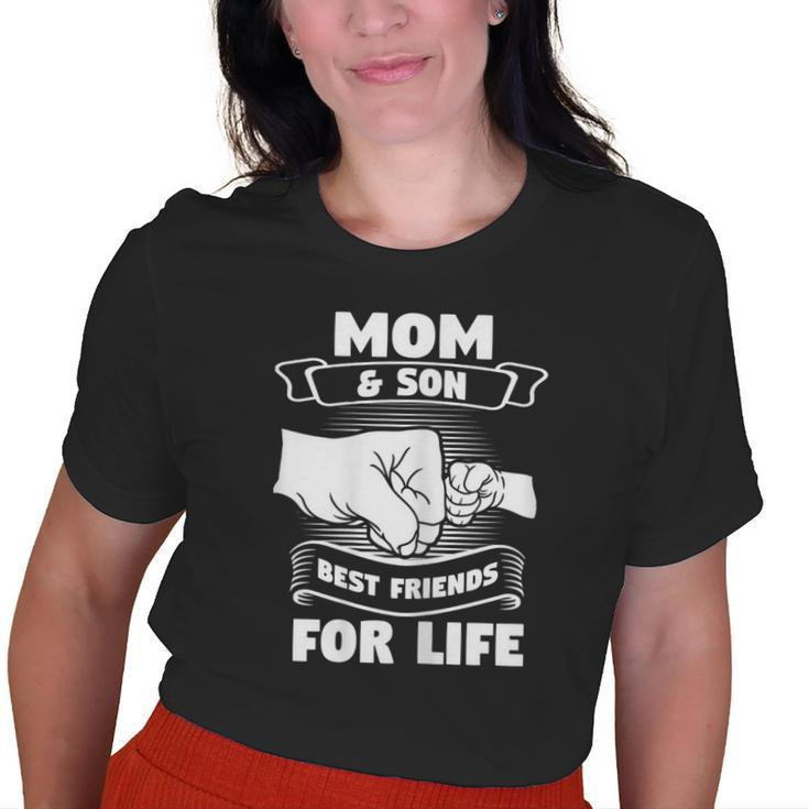 Mom & Son Best Friends For Life Mom Old Women T-shirt