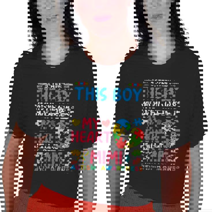Kinda Stole My Heart He Calls Me Mimi T-Shirt Autism Gift Kinda Stole My Heart He Calls Me Mimi T-Shirt Autism Gift