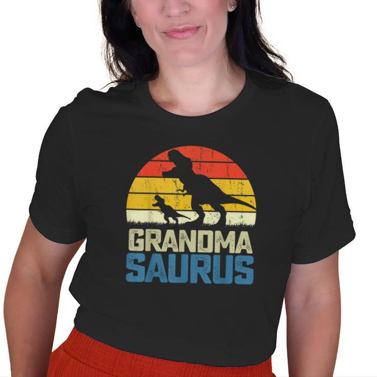Retro Vintage Grandmasaurus Dinosaur Grandma Saurus Family Old Women T-shirt