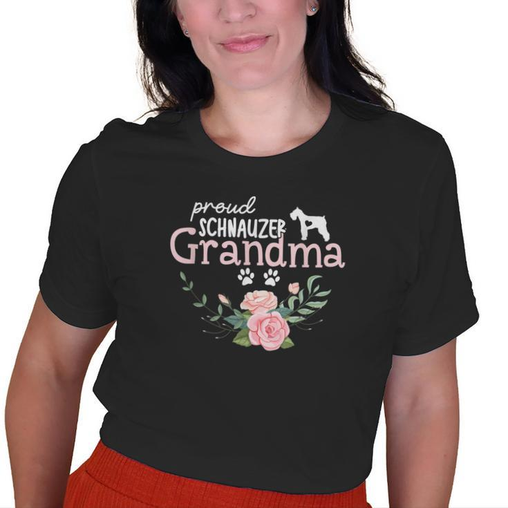 Schnauzer Grandma Dog Mimi Dog Mom Lover Old Women T-shirt