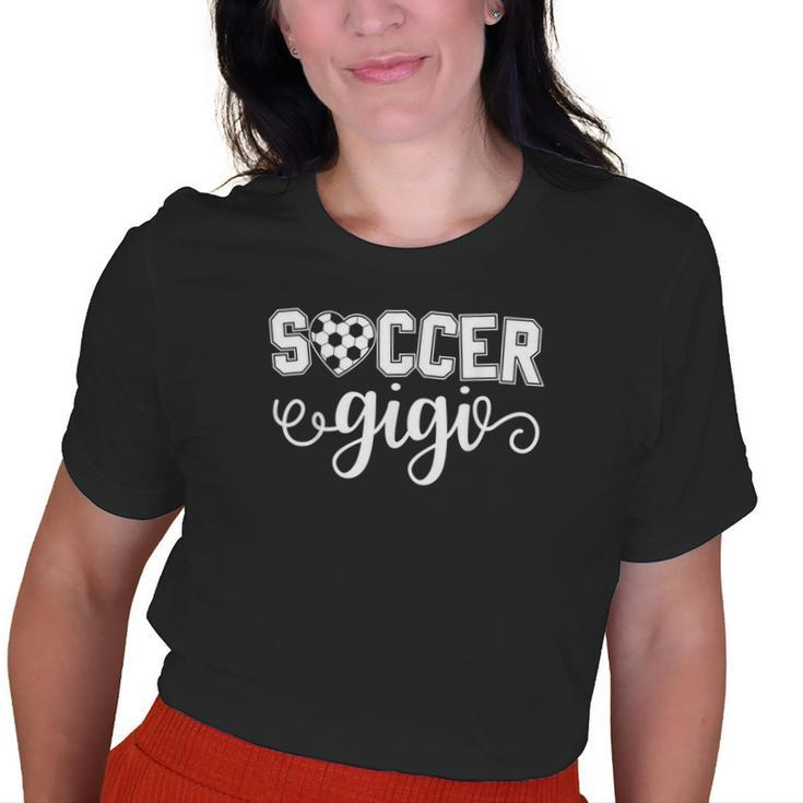Soccer Gigi Grandma Sport Lover Birthday Old Women T-shirt