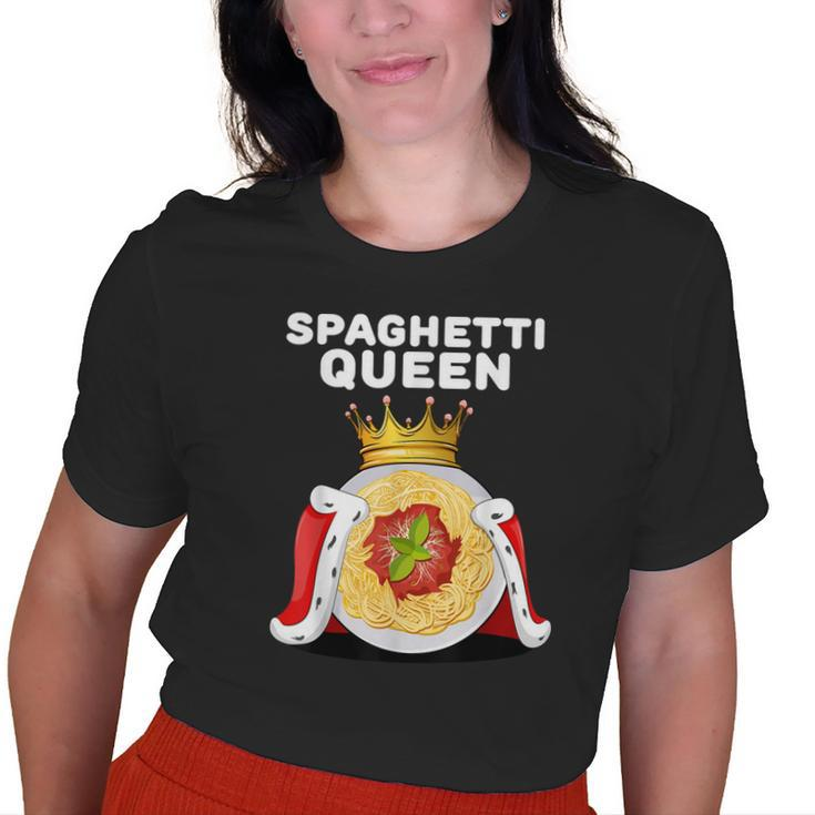 Spaghetti Queen Womens Pasta Lover Girls Spaghetti Old Women T-shirt