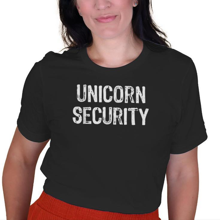 Unicorn Security Costume Halloween Mom Dad Party Lazy Easy Old Women T-shirt