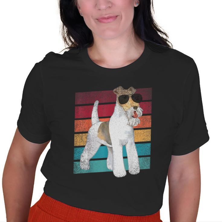 Wire Hair Fox Terrier Dog Mom Dad Clothing Old Women T-shirt