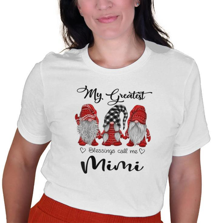 My Greatest Blessings Call Me Mimi Gnome Grandma Old Women T-shirt