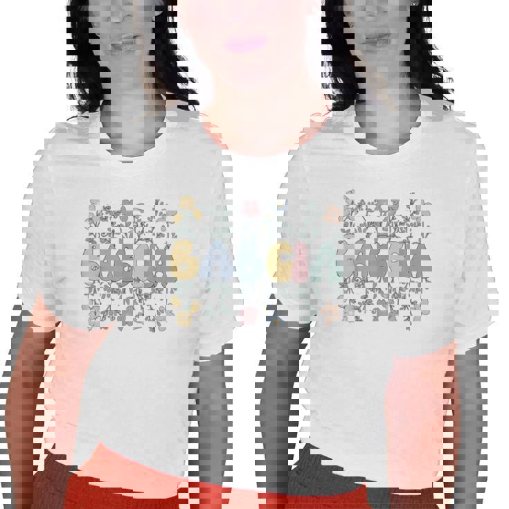 Groovy Babcia Grandmother Flowers Babcia Grandma Old Women T-shirt
