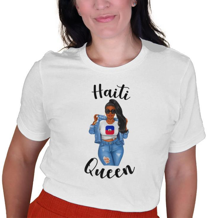 Haiti Queen Caribbean Pride Proud Women Womans Haitian Girl Old Women T-shirt