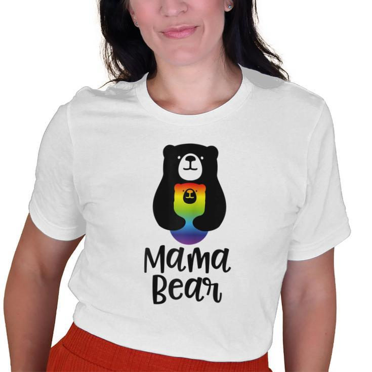 Lgbt Mom Mama Bear Mothers Rainbow Old Women T-shirt