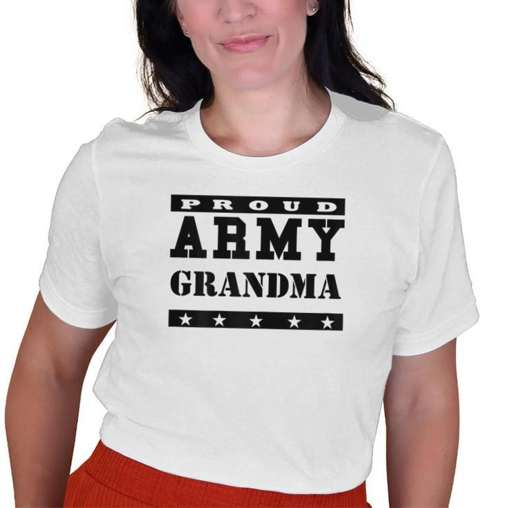 Proud Army Grandma T Usa Patriotic Military Old Women T-shirt