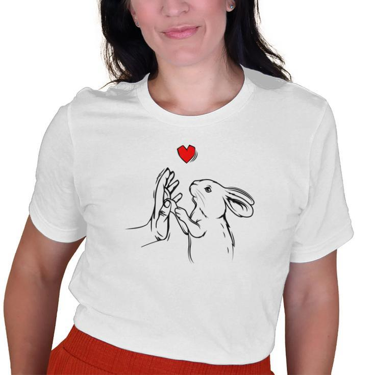 Rabbit Love Bunny For Girls Womens Old Women T-shirt