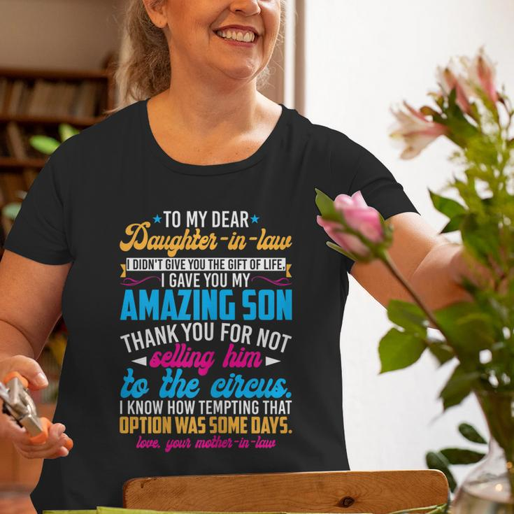 To My Dear Daughterinlaw Motherinlaw Old Women T-shirt Gifts for Old Women
