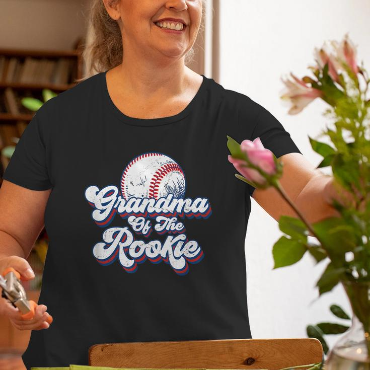 Grandma Of Rookie 1St Birthday Baseball Theme Matching Party Old Women T-shirt Gifts for Old Women