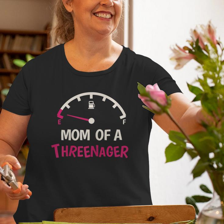 Mom Of A Threenager 3Rd Birthday Kid Princess Crown Old Women T-shirt Gifts for Old Women