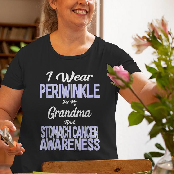 I Wear Periwinkle For Grandma Stomach Cancer Awareness Old Women T-shirt Gifts for Old Women