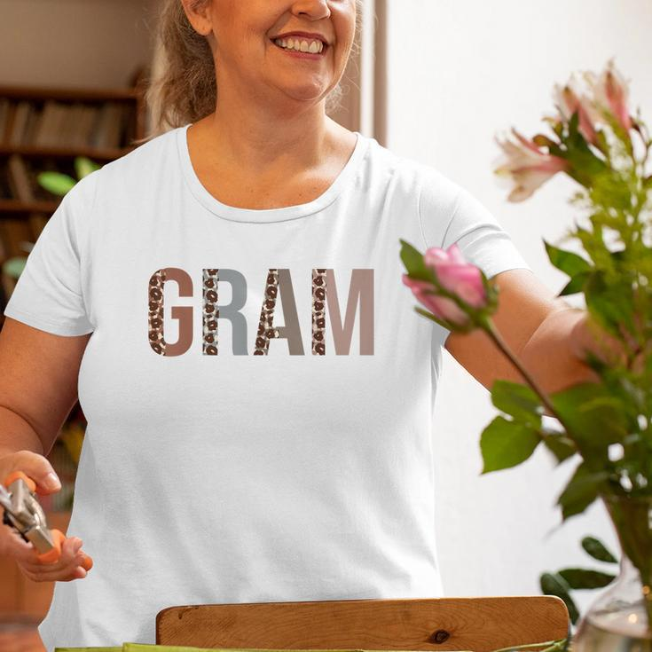Gram Leopard Print Mom Cute Grandma Old Women T-shirt Gifts for Old Women
