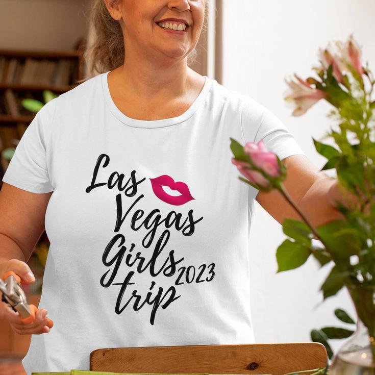 Las Vegas Girls Trip 2023 Nevada Vacation Fun Matching Group Old Women T-shirt Gifts for Old Women