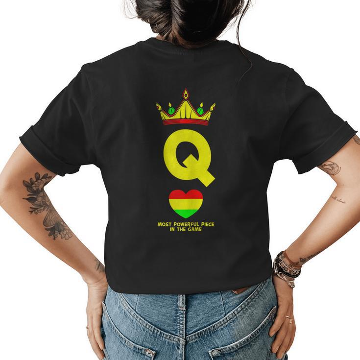 Black Queen The Most Powerful Piece In The Game Junenth Women's T-shirt Back Print
