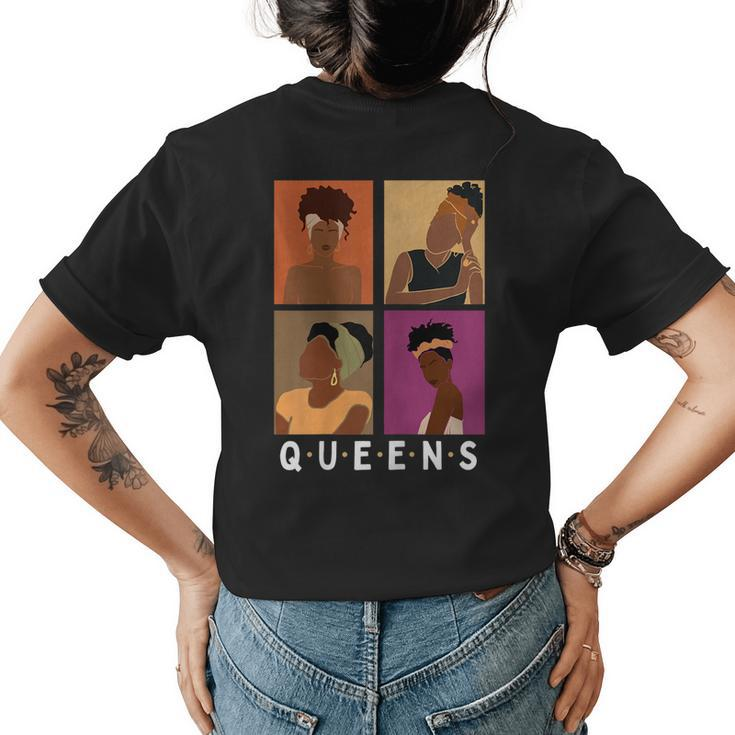 Black Queens Unapologetically Dope African American Women's T-shirt Back Print