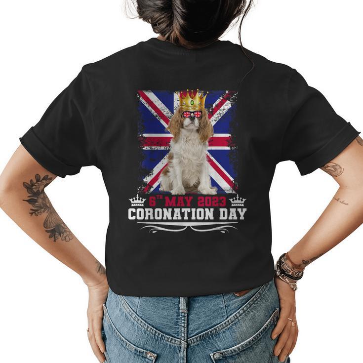 Cavalier King Charles Women Dog Lover Coronation Day  Womens Back Print T-shirt