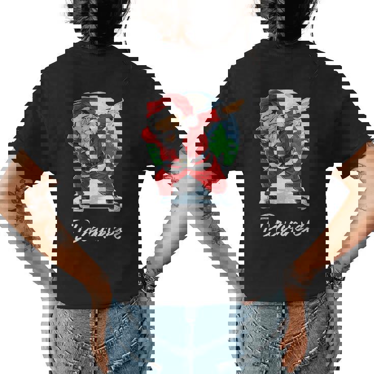 Downes Name Gift Santa Downes Womens Back Print T-shirt