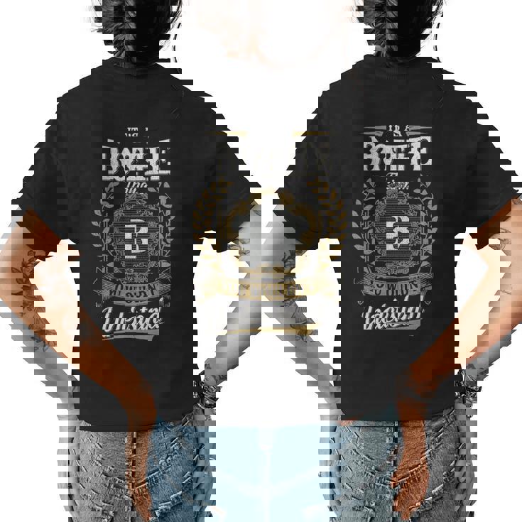 Its A Bothe Thing You Wouldnt Understand Shirt Bothe Family Crest Coat Of Arm Womens Back Print T-shirt