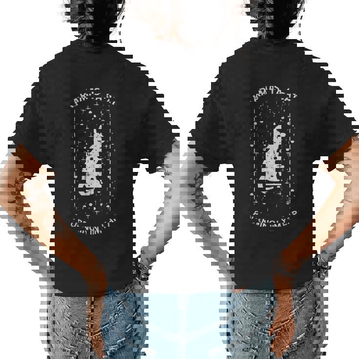 Karma Is Cat Music Funny Celestial Pet Girls Boys Kids Youth  Womens Back Print T-shirt