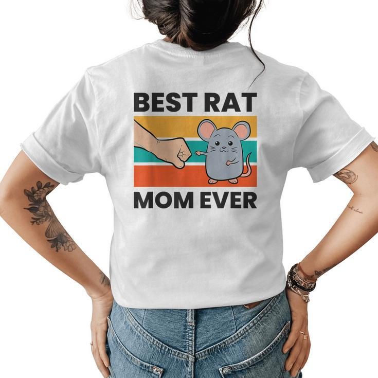Best Rat Mom Ever Rat Mom Womens Back Print T-shirt