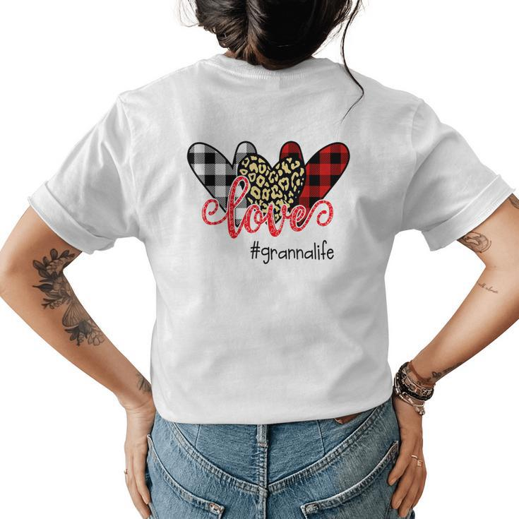 Love Granna Life For Women Love Heart Women's T-shirt Back Print