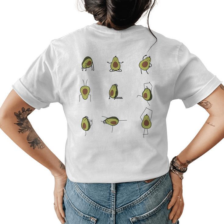 Yoga Avocado Avocado Vegan Vegetarian Vegan Women's T-shirt Back Print