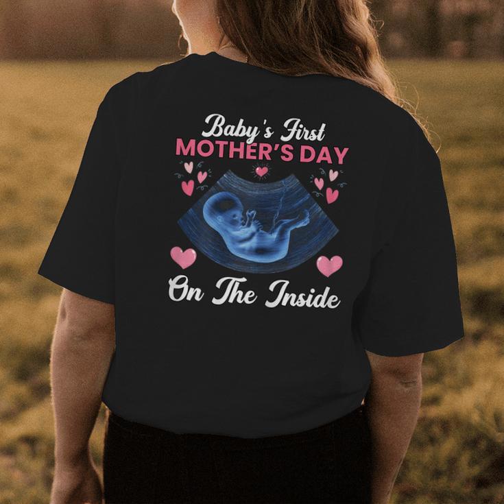 Babys First New Mom Soon To Be Mommy Mama Women's T-shirt Back Print Unique Gifts
