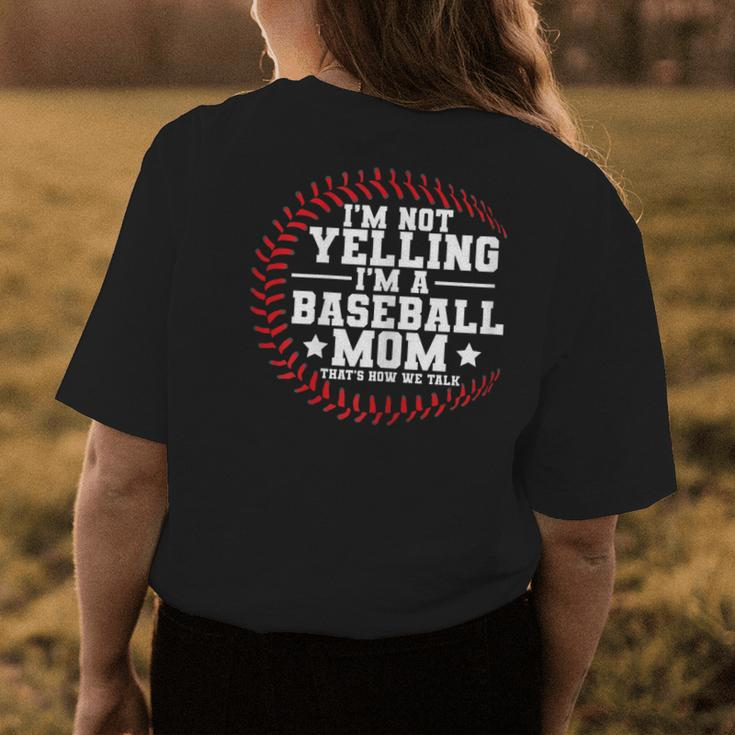 Baseball Humor For A Baseball Mom Women's T-shirt Back Print Unique Gifts