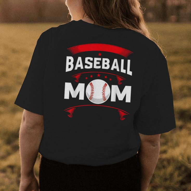 Baseball Mom Love Softball Mom Mothers Day 2023 Womens Back Print T-shirt Unique Gifts