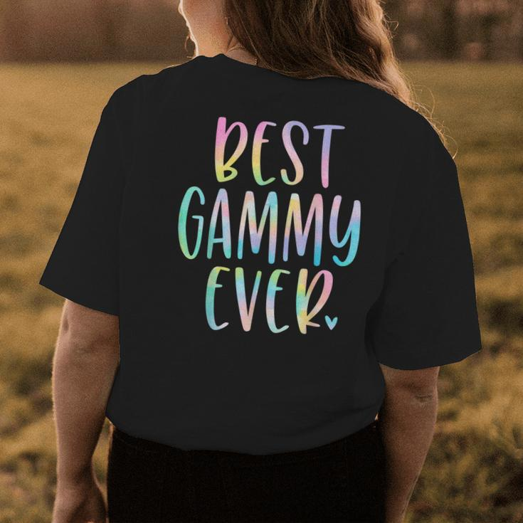 Best Gammy Ever Gifts Grandma Mothers Day Tie Dye Womens Back Print T-shirt Funny Gifts