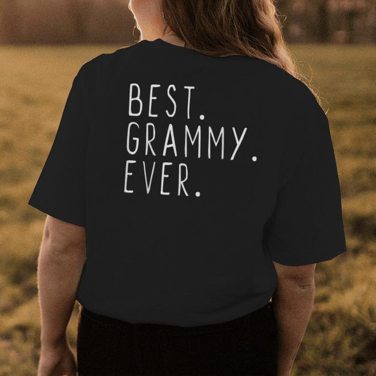 Best Grammy Ever Cool Gift Womens Back Print T-shirt Funny Gifts