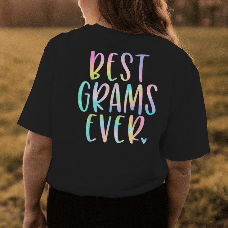 Best Grams Ever Gifts Grandma Mothers Day Tie Dye Womens Back Print T-shirt Funny Gifts