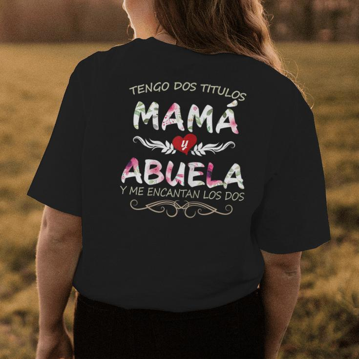 Camisa Para Mama Y Abuela Blusa Para Dia De Madres Women's T-shirt Back Print Unique Gifts