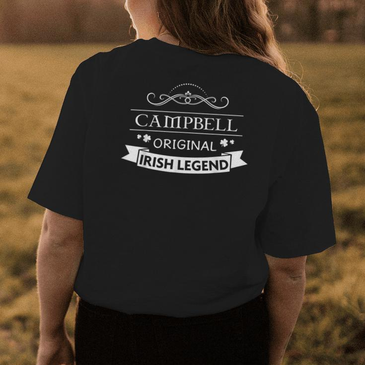 Campbell Original Irish Legend Campbell Irish Family Name Womens Back Print T-shirt Funny Gifts
