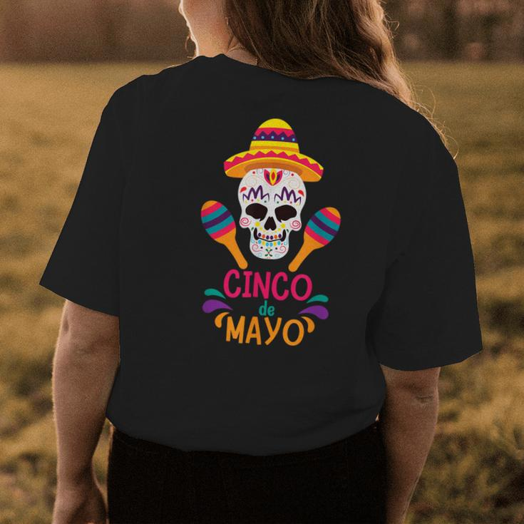 Cinco De Mayo Fiesta Funny Mexican Party Cinco De Mayo Party Womens Back Print T-shirt Funny Gifts