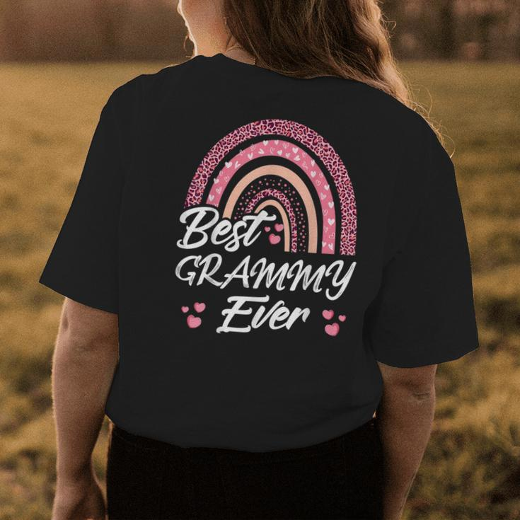 Funny Best Grammy Ever Rainbow Cute Mothers Day For Women Womens Back Print T-shirt Funny Gifts