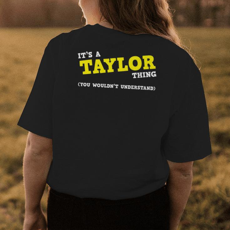 Funny Taylor Matching Group Family Name Gifts Womens Back Print T-shirt Funny Gifts