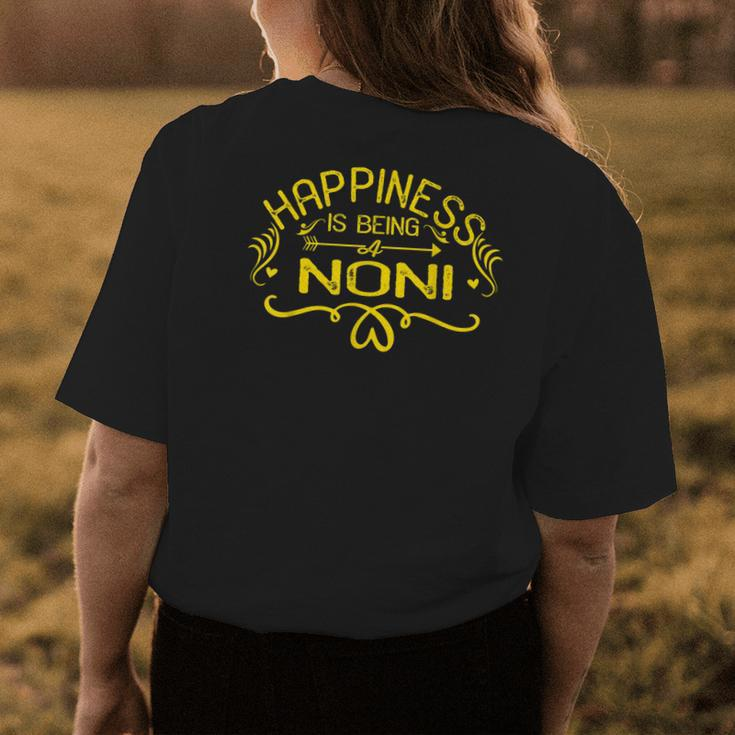Happiness Is Being A Noni Grandma Women Women's T-shirt Back Print Unique Gifts