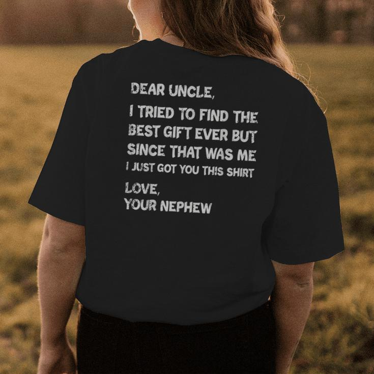 I Tried To Find The Best Ever Funny Uncle Mens Womens Back Print T-shirt Funny Gifts