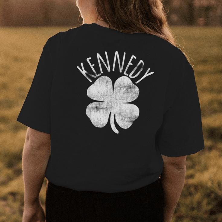 Kennedy St Patricks Day Irish Family Last Name Matching Womens Back Print T-shirt Funny Gifts