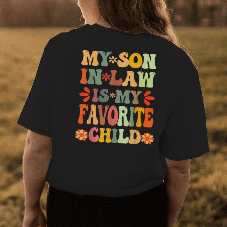 My Son In Law Is My Favorite Child Mother-In-Law Mothers Day Womens Back Print T-shirt Unique Gifts