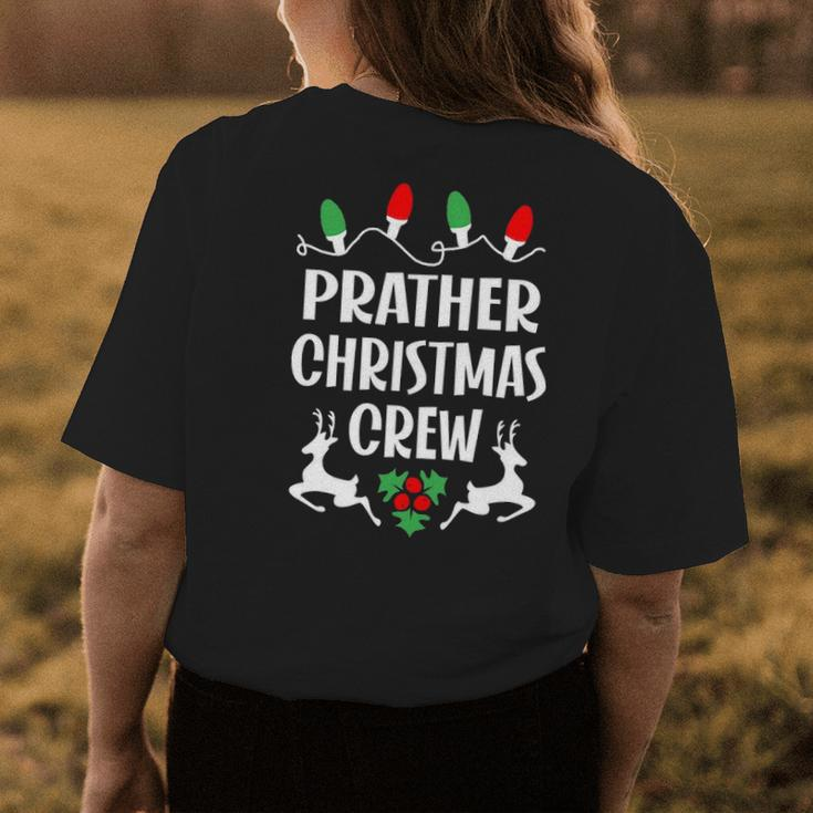 Prather Name Gift Christmas Crew Prather Womens Back Print T-shirt Funny Gifts